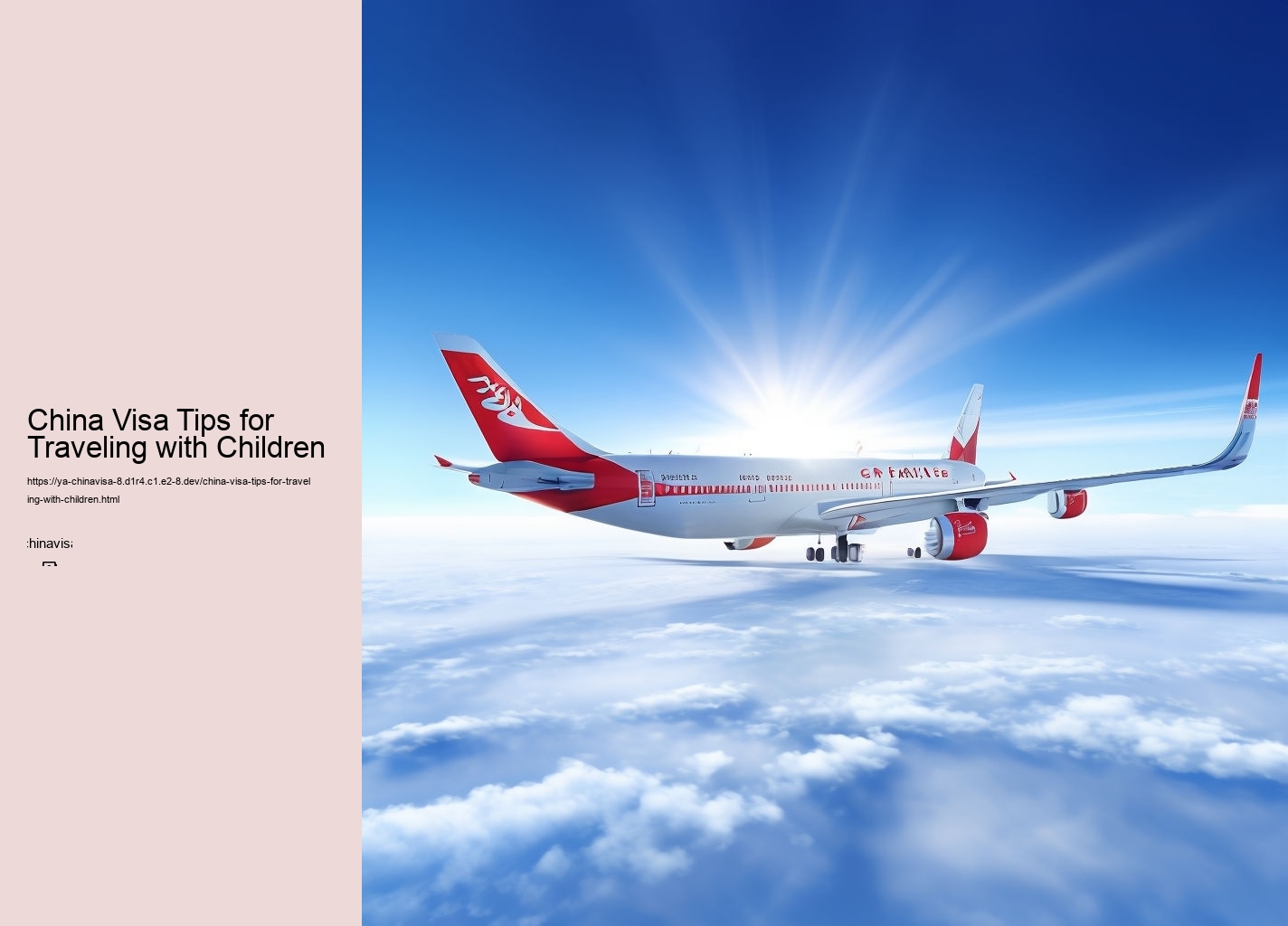 China Visa Tips for Traveling with Children